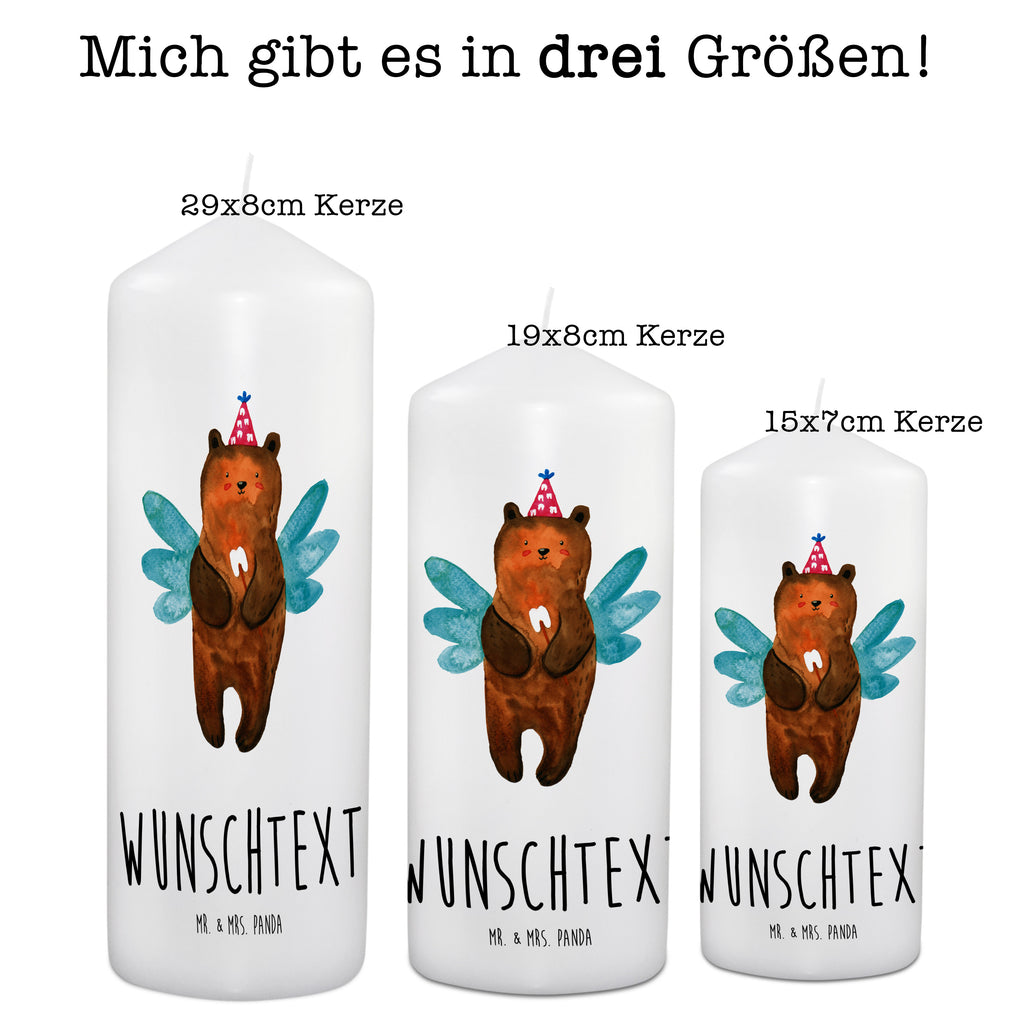 Personalisierte Kerze Zahnfee Bär Kerze, Taufkerze, Kommunionskerze, Geburtstagskerze, Geschenk Kerze, Taufgeschenk Kerze, Kerze mit Druck, Besondere Kerze, Geschenkidee Kerze, Kerze für Kommunion, Bär, Teddy, Teddybär, Zahnfee, Fee, Milchzahn, Erster Zahn