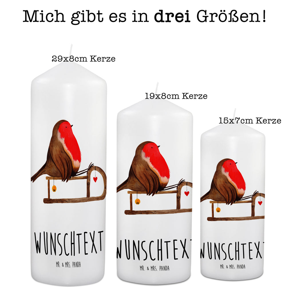 Personalisierte Kerze Rotkehlchen Schlitten Kerze, Taufkerze, Kommunionskerze, Geburtstagskerze, Geschenk Kerze, Taufgeschenk Kerze, Kerze mit Druck, Besondere Kerze, Geschenkidee Kerze, Kerze für Kommunion, Winter, Weihnachten, Weihnachtsdeko, Nikolaus, Advent, Heiligabend, Wintermotiv, Schlitten, Vogel