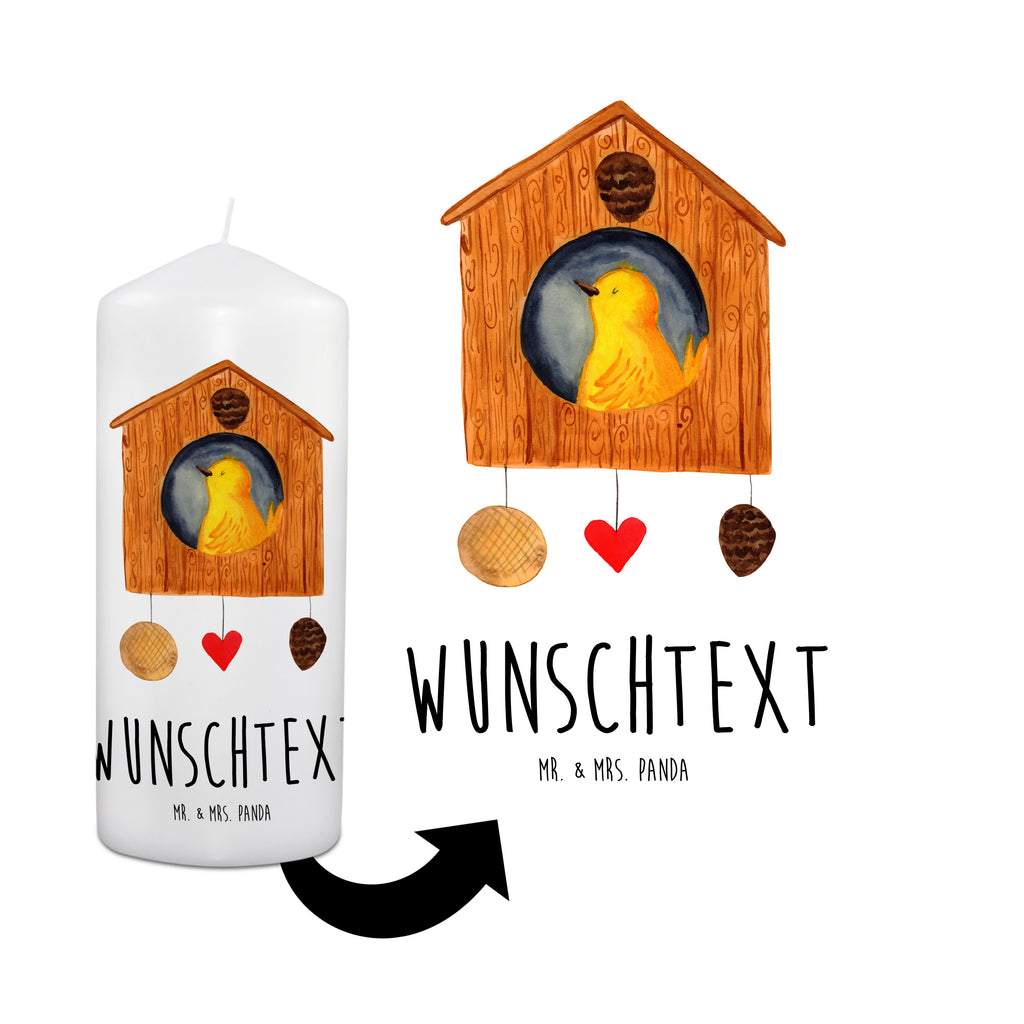 Personalisierte Kerze Vogelhaus sweet Home Kerze, Taufkerze, Kommunionskerze, Geburtstagskerze, Geschenk Kerze, Taufgeschenk Kerze, Kerze mit Druck, Besondere Kerze, Geschenkidee Kerze, Kerze für Kommunion, süße Tiermotive, gute Laune, lustige Sprüche, Tiere, Vogelhaus, Vogel, Home sweet Home, Einzug, Umzug, Geschenk, Einzugsgeschenk, Hausbau, Haus