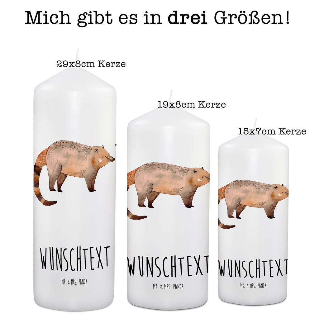 Personalisierte Kerze Nasenbär Kerze, Taufkerze, Kommunionskerze, Geburtstagskerze, Geschenk Kerze, Taufgeschenk Kerze, Kerze mit Druck, Besondere Kerze, Geschenkidee Kerze, Kerze für Kommunion, Tiermotive, Gute Laune, lustige Sprüche, Tiere, Nasenbär, Nasenbären, Rüsselbär, Bär