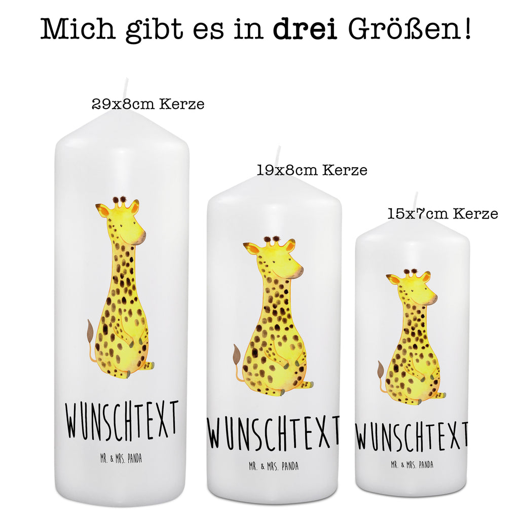 Personalisierte Kerze Giraffe Zufrieden Kerze, Taufkerze, Kommunionskerze, Geburtstagskerze, Geschenk Kerze, Taufgeschenk Kerze, Kerze mit Druck, Besondere Kerze, Geschenkidee Kerze, Kerze für Kommunion, Afrika, Wildtiere, Giraffe, Zufrieden, Glück, Abenteuer