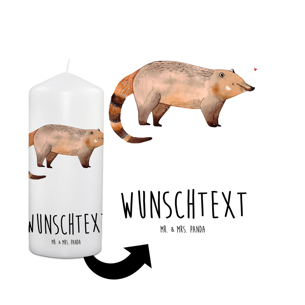 Personalisierte Kerze Nasenbär Kerze, Taufkerze, Kommunionskerze, Geburtstagskerze, Geschenk Kerze, Taufgeschenk Kerze, Kerze mit Druck, Besondere Kerze, Geschenkidee Kerze, Kerze für Kommunion, Tiermotive, Gute Laune, lustige Sprüche, Tiere, Nasenbär, Nasenbären, Rüsselbär, Bär