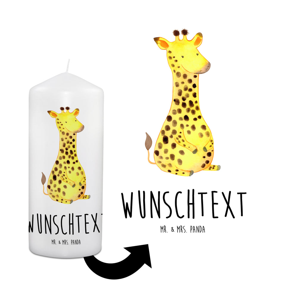 Personalisierte Kerze Giraffe Zufrieden Kerze, Taufkerze, Kommunionskerze, Geburtstagskerze, Geschenk Kerze, Taufgeschenk Kerze, Kerze mit Druck, Besondere Kerze, Geschenkidee Kerze, Kerze für Kommunion, Afrika, Wildtiere, Giraffe, Zufrieden, Glück, Abenteuer