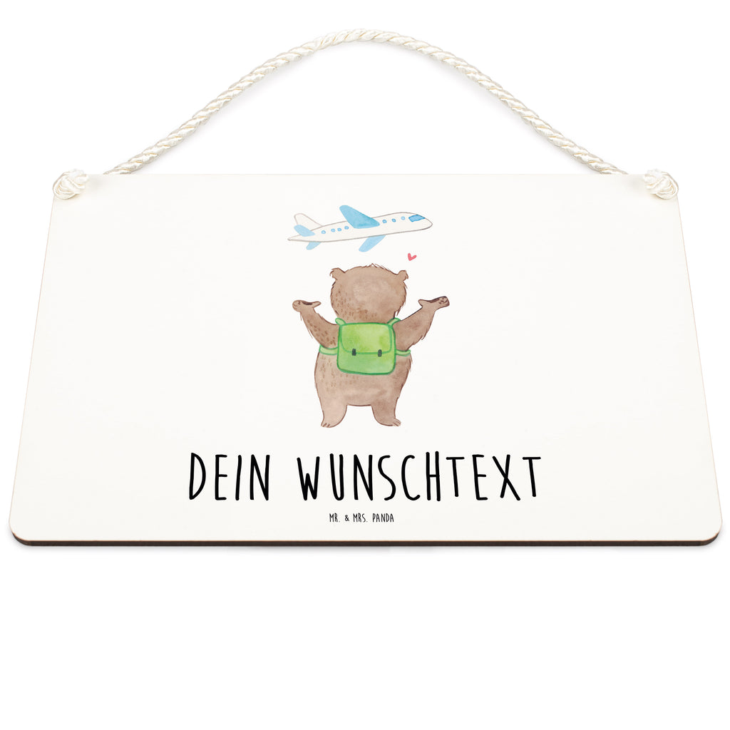 Personalisiertes Deko Schild Bär Flugzeug Dekoschild, Deko Schild, Schild, Tür Schild, Türschild, Holzschild, Wandschild, Wanddeko, Liebe, Partner, Freund, Freundin, Ehemann, Ehefrau, Heiraten, Verlobung, Heiratsantrag, Liebesgeschenk, Jahrestag, Hocheitstag, Valentinstag, Geschenk für Frauen, Hochzeitstag, Mitbringsel, Geschenk für Freundin, Geschenk für Partner, Liebesbeweis, für Männer, für Ehemann