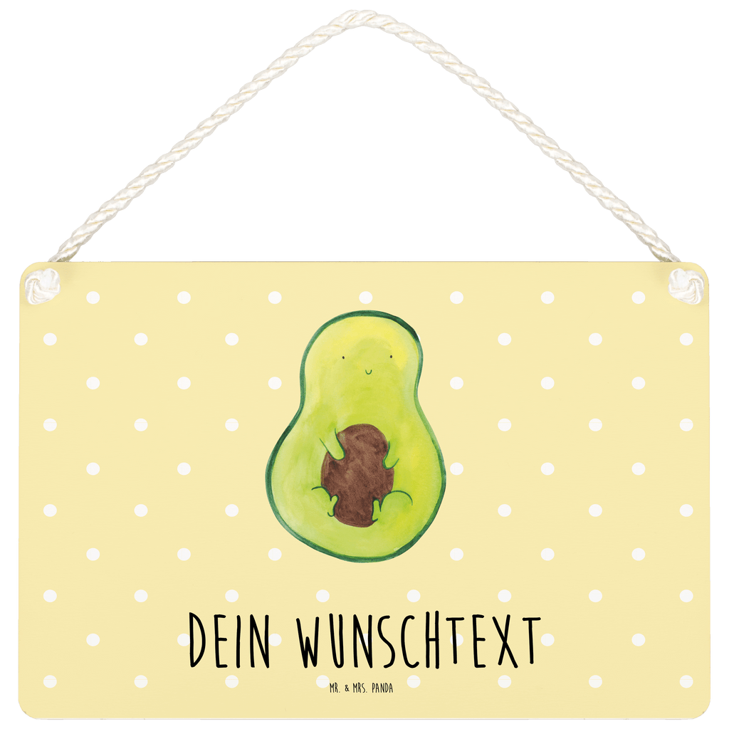 Personalisiertes Deko Schild Avocado mit Kern Dekoschild, Deko Schild, Schild, Tür Schild, Türschild, Holzschild, Wandschild, Wanddeko, Avocado, Veggie, Vegan, Gesund, Avokado, Avocadokern, Kern, Pflanze, Spruch Leben