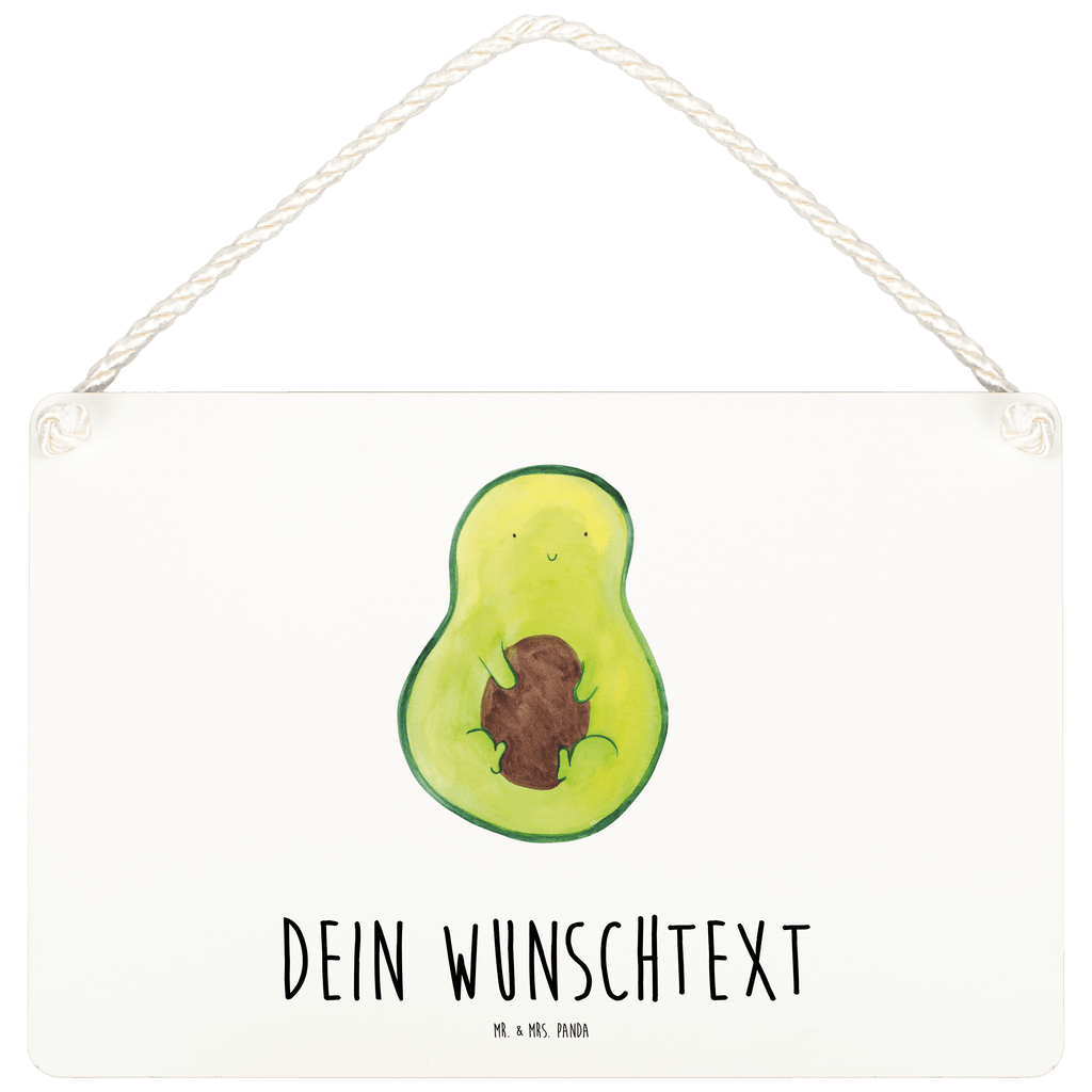 Personalisiertes Deko Schild Avocado mit Kern Dekoschild, Deko Schild, Schild, Tür Schild, Türschild, Holzschild, Wandschild, Wanddeko, Avocado, Veggie, Vegan, Gesund, Avokado, Avocadokern, Kern, Pflanze, Spruch Leben