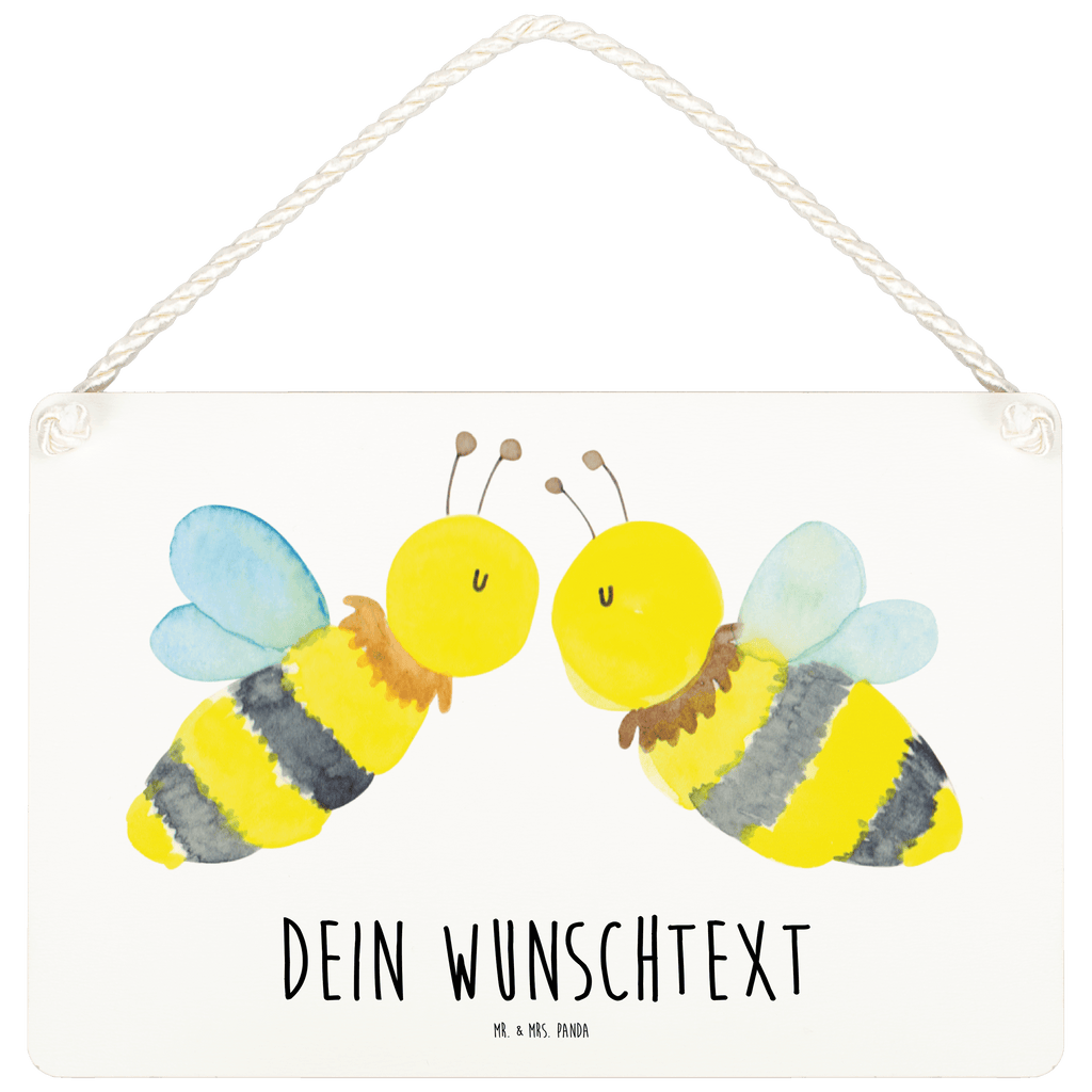 Personalisiertes Deko Schild Biene Liebe Dekoschild, Deko Schild, Schild, Tür Schild, Türschild, Holzschild, Wandschild, Wanddeko, Biene, Wespe, Hummel