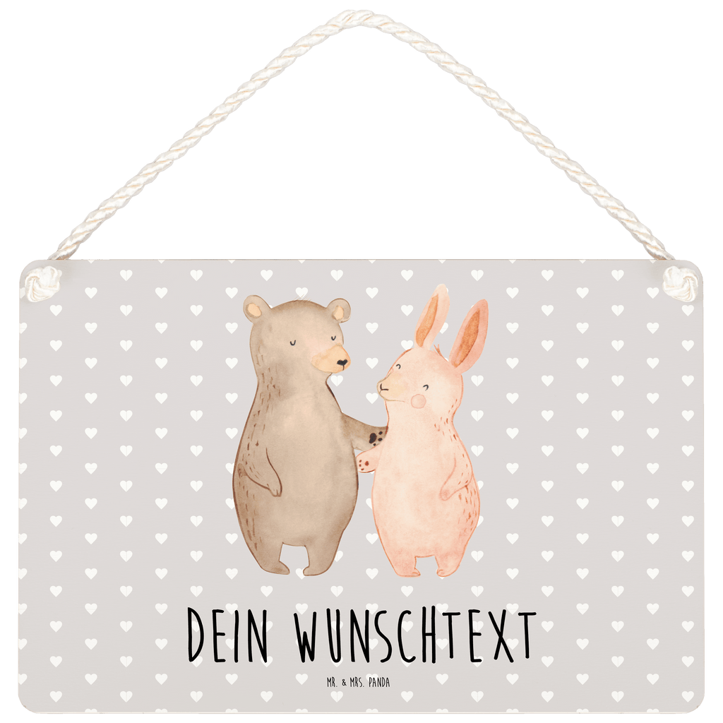 Personalisiertes Deko Schild Bär Hase Umarmen Dekoschild, Deko Schild, Schild, Tür Schild, Türschild, Holzschild, Wandschild, Wanddeko, Liebe, Partner, Freund, Freundin, Ehemann, Ehefrau, Heiraten, Verlobung, Heiratsantrag, Liebesgeschenk, Jahrestag, Hocheitstag, Freunde, bester Freund, Hase, Bär, Bärchen, best friends