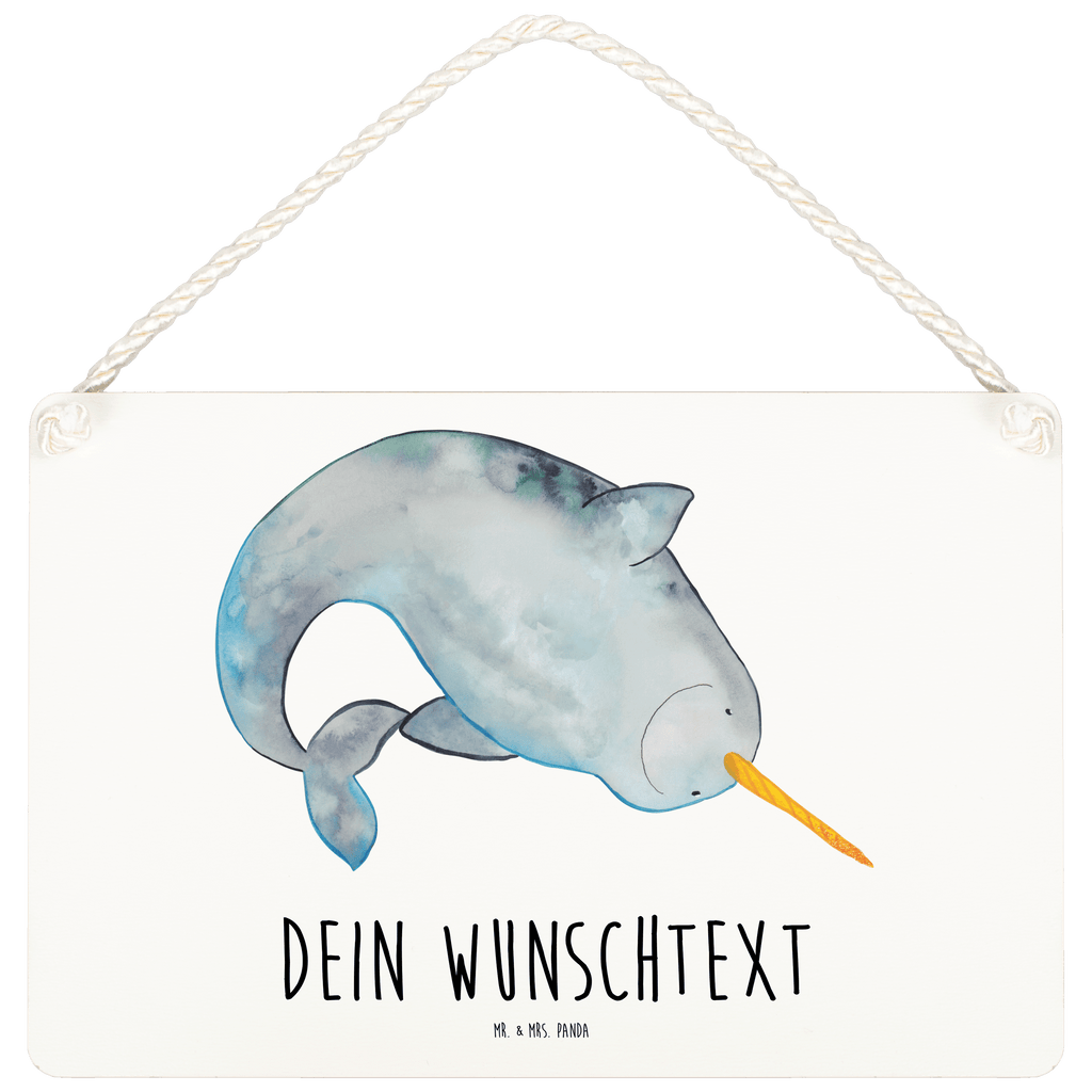 Personalisiertes Deko Schild Narwal Dekoschild, Deko Schild, Schild, Tür Schild, Türschild, Holzschild, Wandschild, Wanddeko, Meerestiere, Meer, Urlaub, Narwal, Wal, Putzen, Hausfrau, Junggesellin, aufräumen, Kinderzimmer