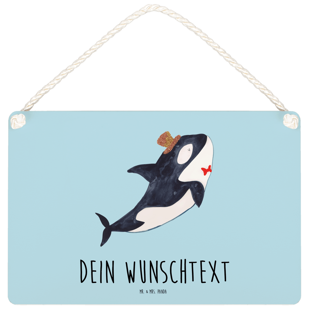 Personalisiertes Deko Schild Orca Zylinder Dekoschild, Deko Schild, Schild, Tür Schild, Türschild, Holzschild, Wandschild, Wanddeko, Meerestiere, Meer, Urlaub, Narwal, Glitter, Konfetti, Glitzer, Geburtstag, Feier, Fete, Fest, Glückwunsch, Orca