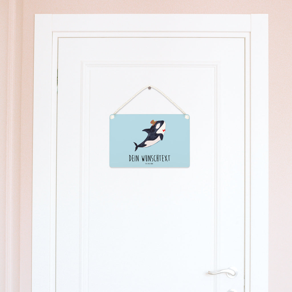 Personalisiertes Deko Schild Orca Zylinder Dekoschild, Deko Schild, Schild, Tür Schild, Türschild, Holzschild, Wandschild, Wanddeko, Meerestiere, Meer, Urlaub, Narwal, Glitter, Konfetti, Glitzer, Geburtstag, Feier, Fete, Fest, Glückwunsch, Orca