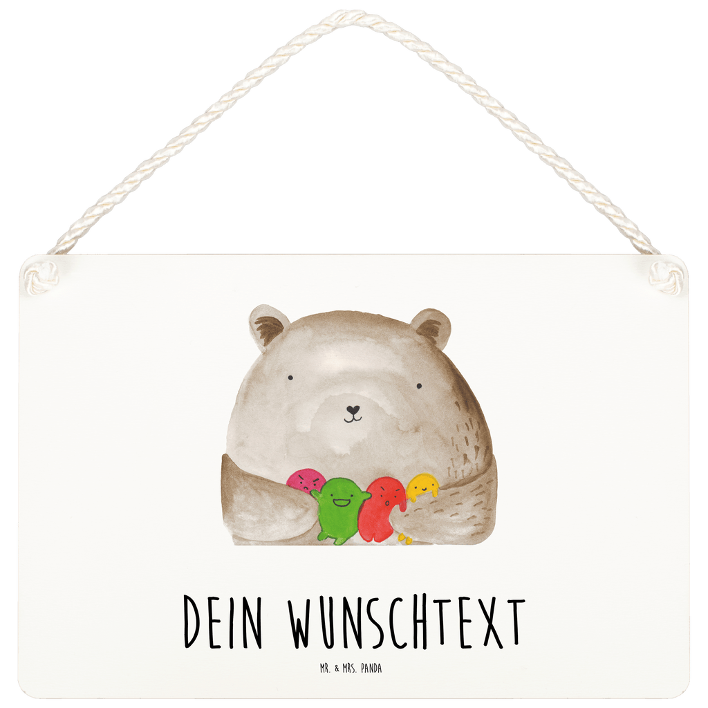 Personalisiertes Deko Schild Bär Gefühl Dekoschild, Deko Schild, Schild, Tür Schild, Türschild, Holzschild, Wandschild, Wanddeko, Bär, Teddy, Teddybär, Wahnsinn, Verrückt, Durchgedreht