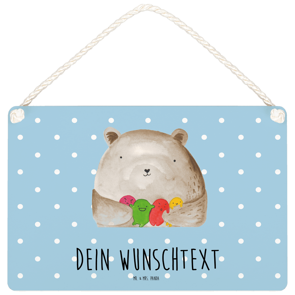 Personalisiertes Deko Schild Bär Gefühl Dekoschild, Deko Schild, Schild, Tür Schild, Türschild, Holzschild, Wandschild, Wanddeko, Bär, Teddy, Teddybär, Wahnsinn, Verrückt, Durchgedreht