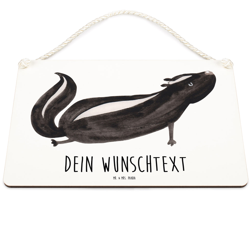Personalisiertes Deko Schild Stinktier Yoga Dekoschild, Deko Schild, Schild, Tür Schild, Türschild, Holzschild, Wandschild, Wanddeko, Stinktier, Skunk, Wildtier, Raubtier, Stinker, Stinki, Yoga, Namaste, Lebe, Liebe, Lache