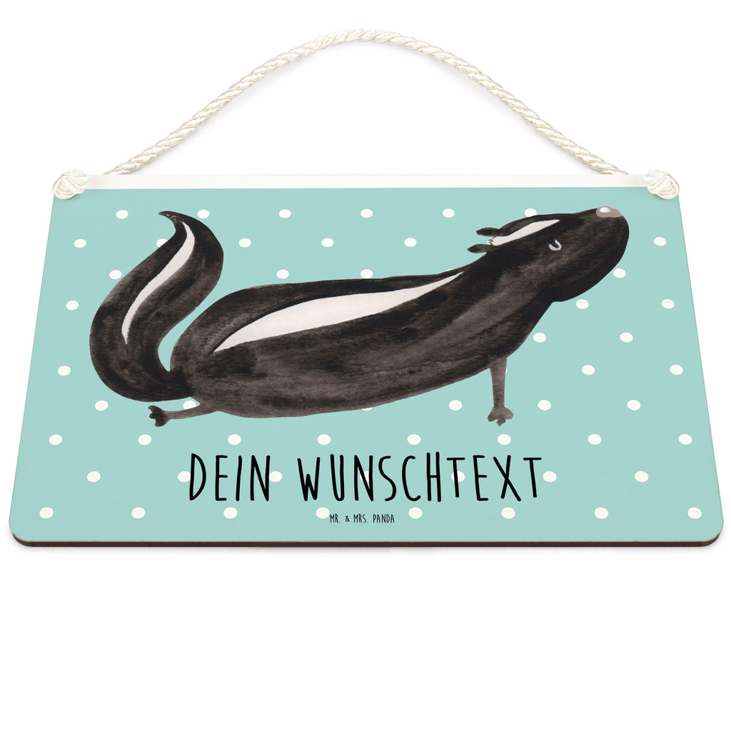 Personalisiertes Deko Schild Stinktier Yoga Dekoschild, Deko Schild, Schild, Tür Schild, Türschild, Holzschild, Wandschild, Wanddeko, Stinktier, Skunk, Wildtier, Raubtier, Stinker, Stinki, Yoga, Namaste, Lebe, Liebe, Lache
