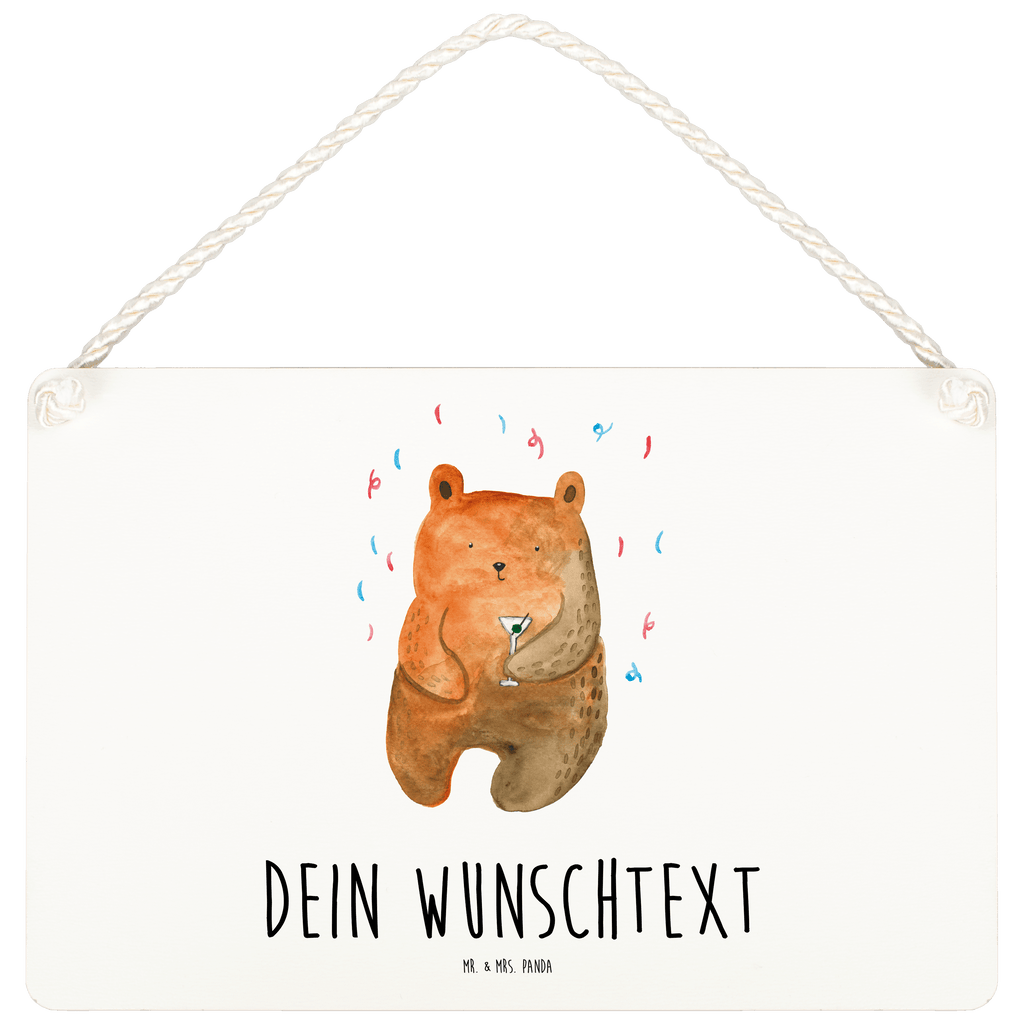 Personalisiertes Deko Schild Bär Party Dekoschild, Deko Schild, Schild, Tür Schild, Türschild, Holzschild, Wandschild, Wanddeko, Bär, Teddy, Teddybär, Geburtstag, Geburtstagsgeschenk, Geschenk, Party, Feiern, Abfeiern, Mitbringsel, Gute Laune, Lustig