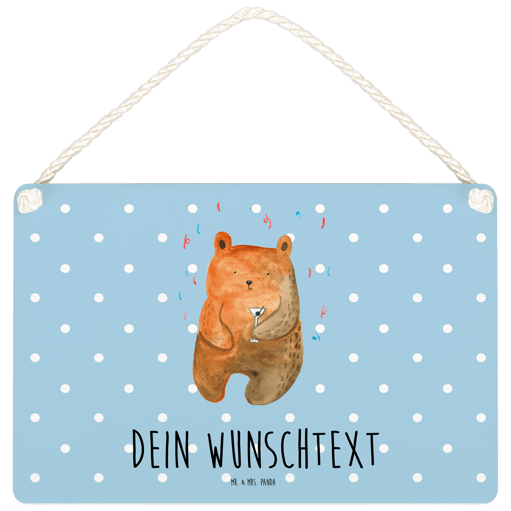Personalisiertes Deko Schild Bär Party Dekoschild, Deko Schild, Schild, Tür Schild, Türschild, Holzschild, Wandschild, Wanddeko, Bär, Teddy, Teddybär, Geburtstag, Geburtstagsgeschenk, Geschenk, Party, Feiern, Abfeiern, Mitbringsel, Gute Laune, Lustig