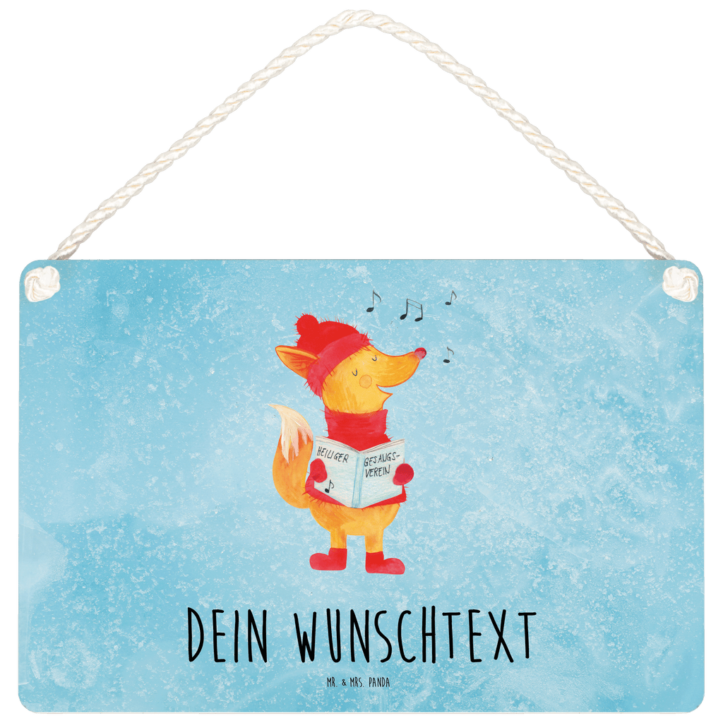 Personalisiertes Deko Schild Fuchs Sänger Dekoschild, Deko Schild, Schild, Tür Schild, Türschild, Holzschild, Wandschild, Wanddeko, Winter, Weihnachten, Weihnachtsdeko, Nikolaus, Advent, Heiligabend, Wintermotiv, Fuchs, Füchse, Sänger, Geschenk Sänger, Singen, Weihnachtslieder
