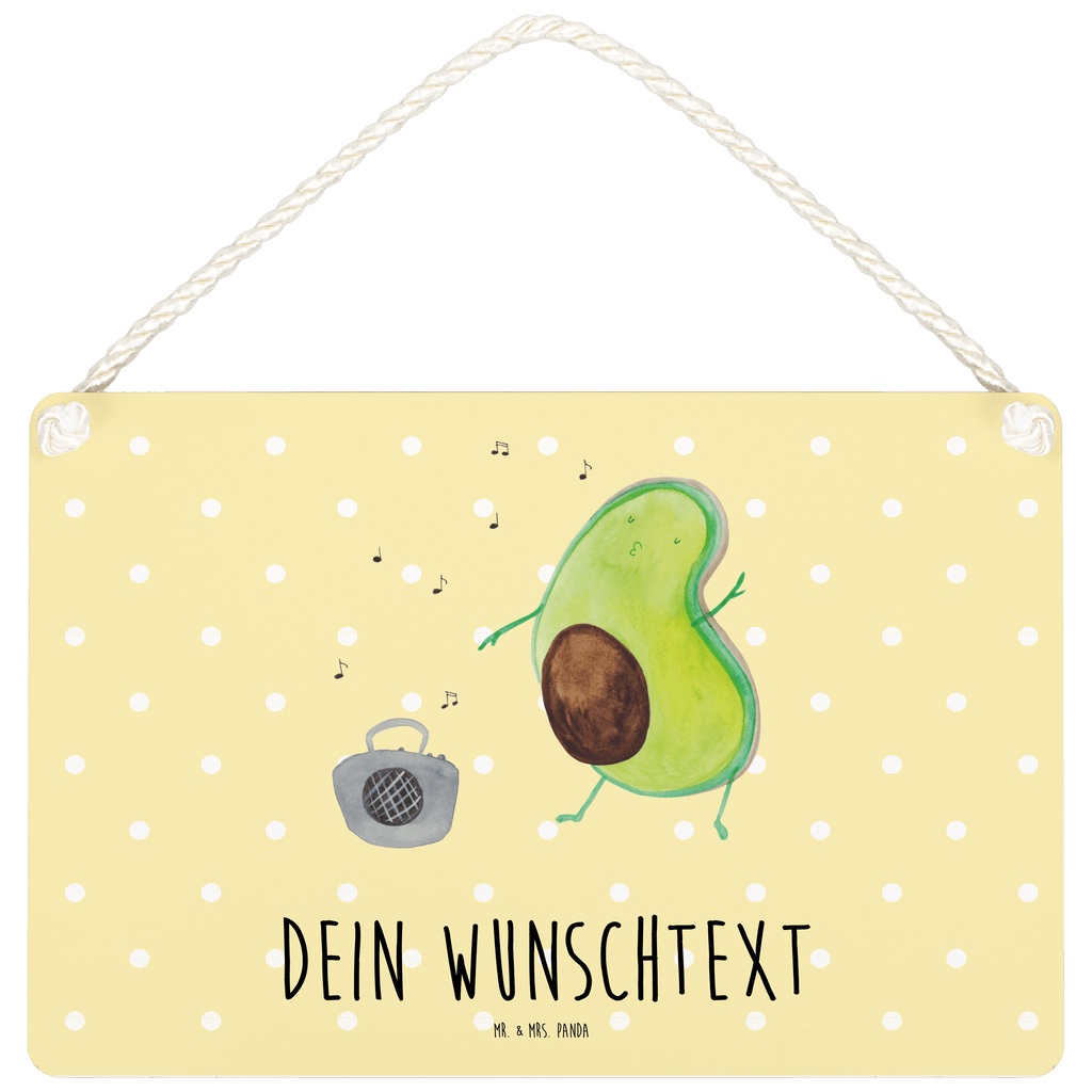Personalisiertes Deko Schild Avocado tanzt Dekoschild, Deko Schild, Schild, Tür Schild, Türschild, Holzschild, Wandschild, Wanddeko, Avocado, Veggie, Vegan, Gesund