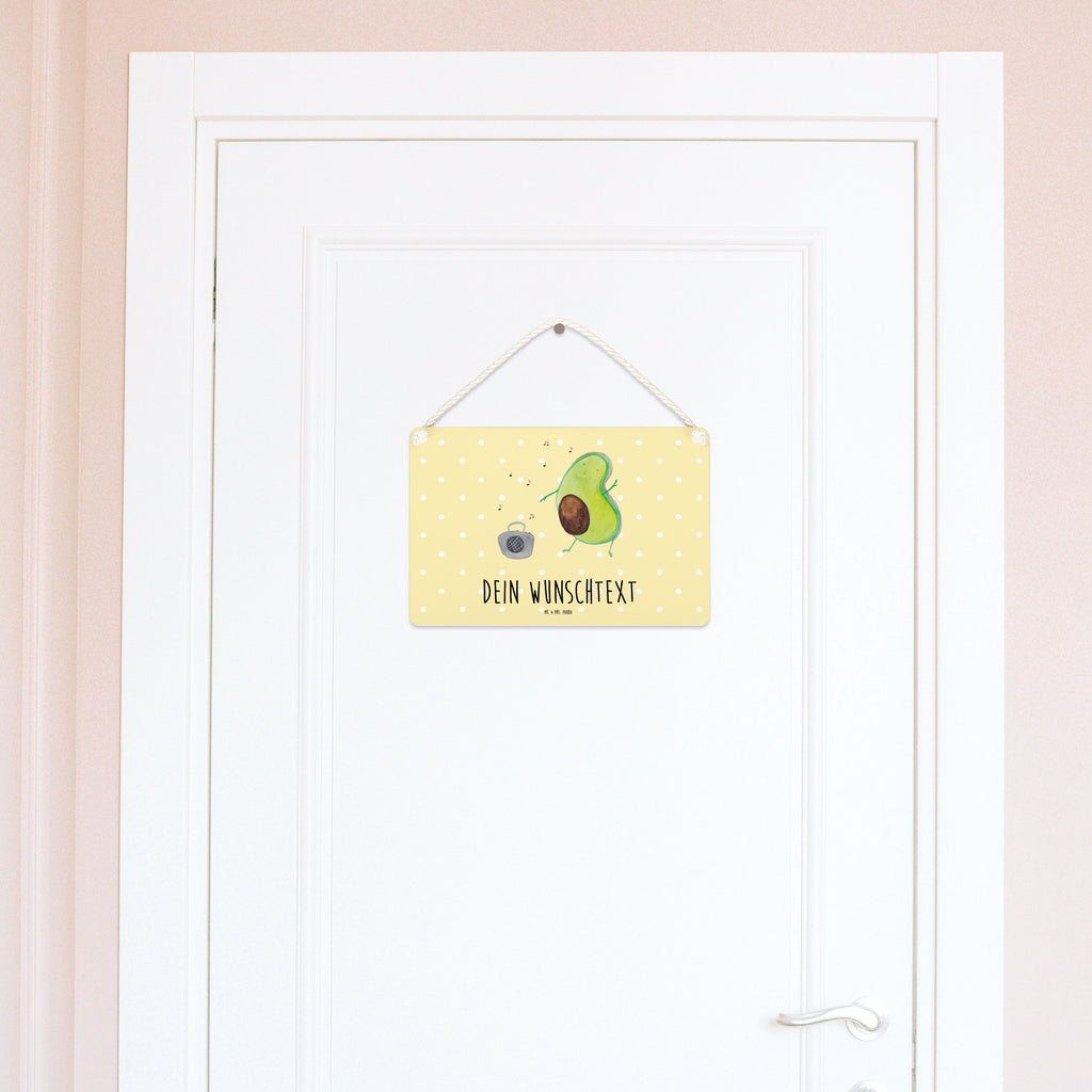 Personalisiertes Deko Schild Avocado tanzt Dekoschild, Deko Schild, Schild, Tür Schild, Türschild, Holzschild, Wandschild, Wanddeko, Avocado, Veggie, Vegan, Gesund