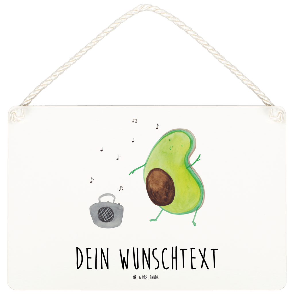 Personalisiertes Deko Schild Avocado tanzt Dekoschild, Deko Schild, Schild, Tür Schild, Türschild, Holzschild, Wandschild, Wanddeko, Avocado, Veggie, Vegan, Gesund