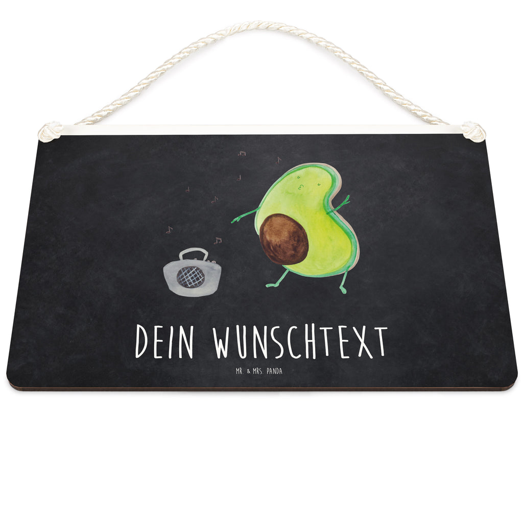 Personalisiertes Deko Schild Avocado tanzt Dekoschild, Deko Schild, Schild, Tür Schild, Türschild, Holzschild, Wandschild, Wanddeko, Avocado, Veggie, Vegan, Gesund
