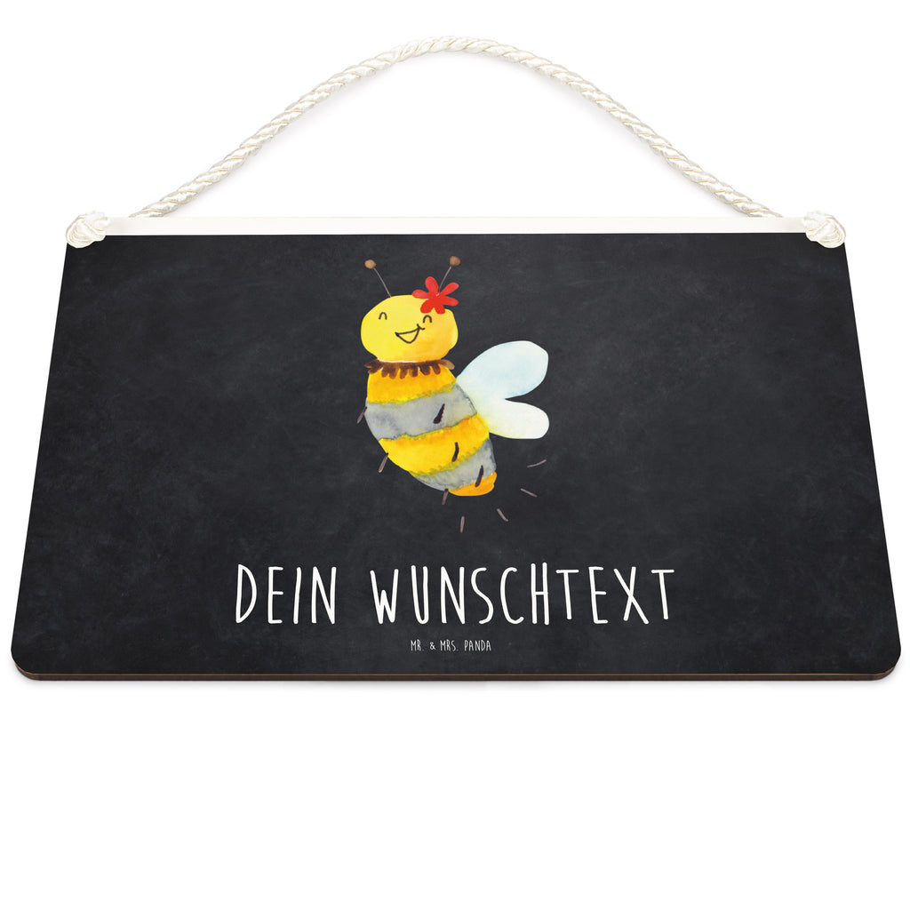 Personalisiertes Deko Schild Biene Blume Dekoschild, Deko Schild, Schild, Tür Schild, Türschild, Holzschild, Wandschild, Wanddeko, Biene, Wespe, Hummel