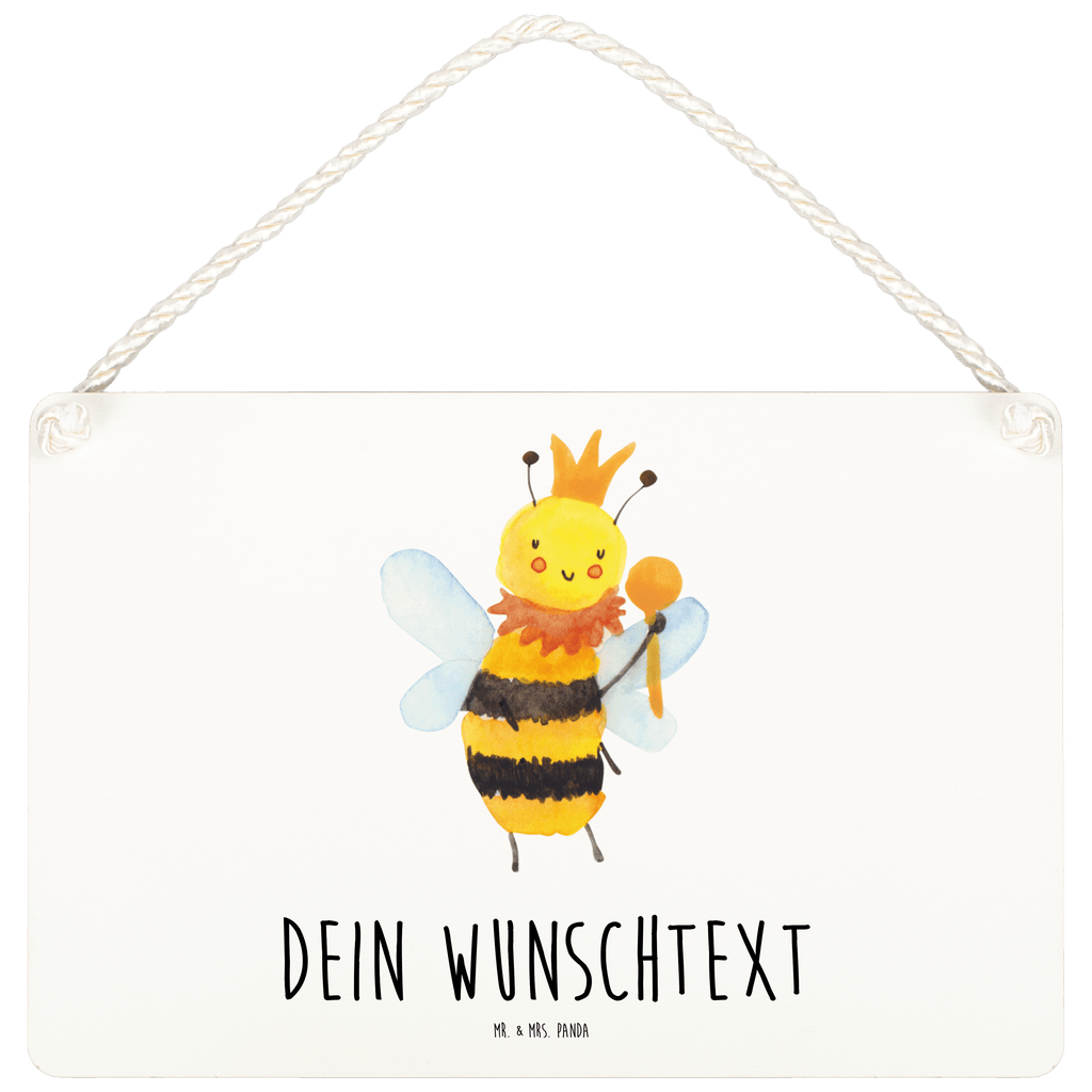 Personalisiertes Deko Schild Biene König Dekoschild, Deko Schild, Schild, Tür Schild, Türschild, Holzschild, Wandschild, Wanddeko, Biene, Wespe, Hummel