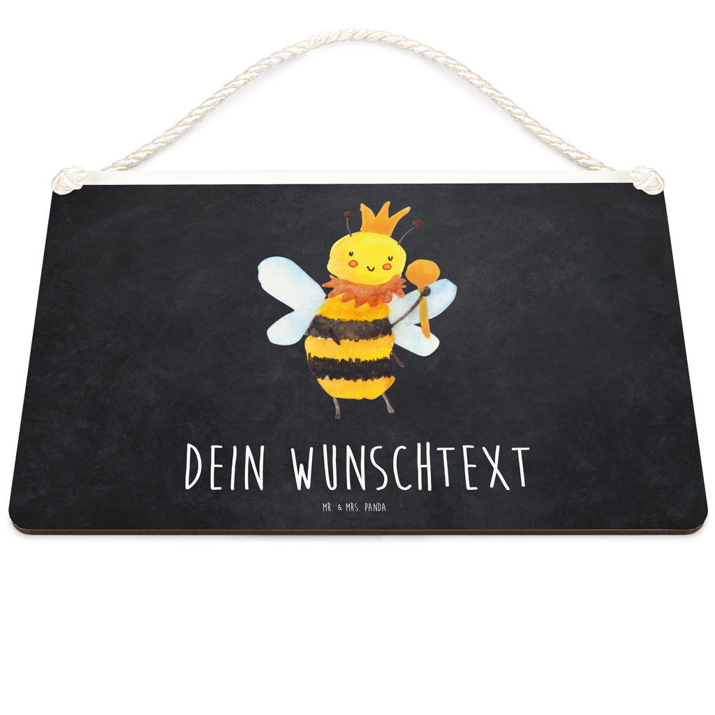 Personalisiertes Deko Schild Biene König Dekoschild, Deko Schild, Schild, Tür Schild, Türschild, Holzschild, Wandschild, Wanddeko, Biene, Wespe, Hummel