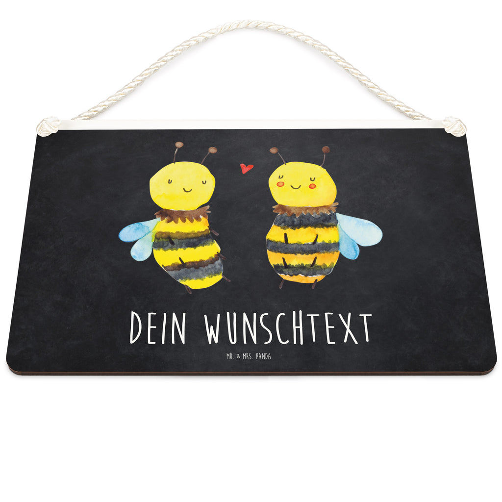 Personalisiertes Deko Schild Biene Verliebt Dekoschild, Deko Schild, Schild, Tür Schild, Türschild, Holzschild, Wandschild, Wanddeko, Biene, Wespe, Hummel