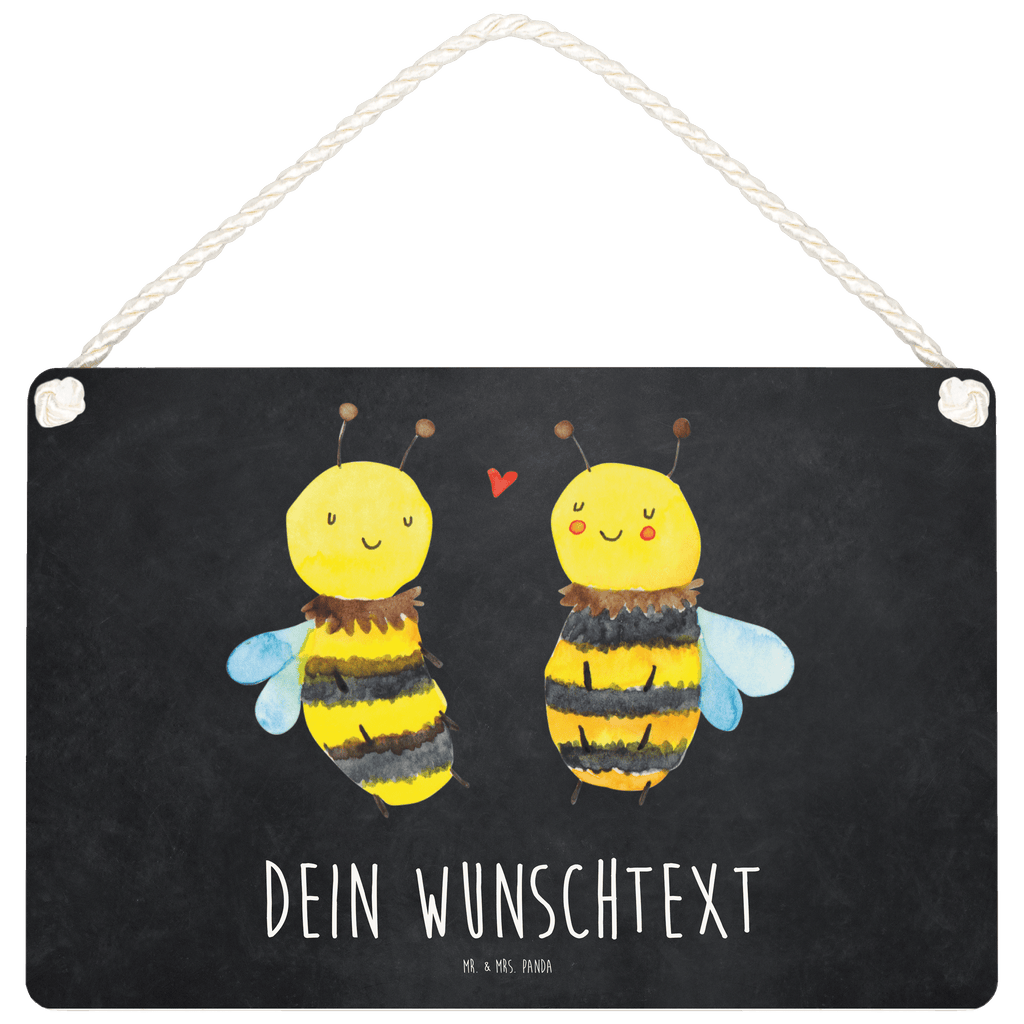 Personalisiertes Deko Schild Biene Verliebt Dekoschild, Deko Schild, Schild, Tür Schild, Türschild, Holzschild, Wandschild, Wanddeko, Biene, Wespe, Hummel