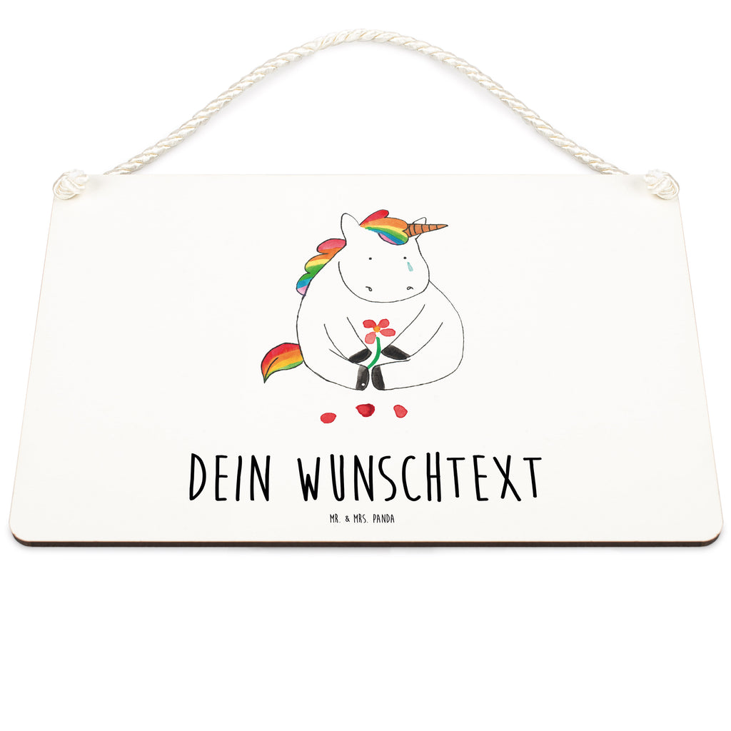 Personalisiertes Deko Schild Einhorn Traurig Dekoschild, Deko Schild, Schild, Tür Schild, Türschild, Holzschild, Wandschild, Wanddeko, Einhorn, Einhörner, Einhorn Deko, Pegasus, Unicorn, Glitzer, Trösten. Freundschaft, Freunde, Liebe, Trauer, Grußkarte, Blume