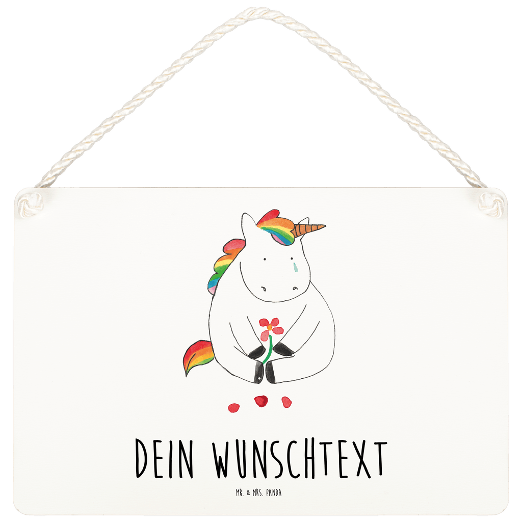 Personalisiertes Deko Schild Einhorn Traurig Dekoschild, Deko Schild, Schild, Tür Schild, Türschild, Holzschild, Wandschild, Wanddeko, Einhorn, Einhörner, Einhorn Deko, Pegasus, Unicorn, Glitzer, Trösten. Freundschaft, Freunde, Liebe, Trauer, Grußkarte, Blume