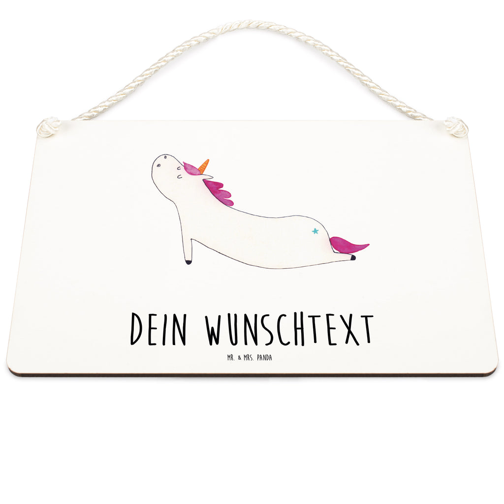Personalisiertes Deko Schild Einhorn Yoga Dekoschild, Deko Schild, Schild, Tür Schild, Türschild, Holzschild, Wandschild, Wanddeko, Einhorn, Einhörner, Einhorn Deko, Pegasus, Unicorn, Yoga, Namaste, Achtsamkeit, Entspannung, Joga, Yogamatte, Sport, lustig, witzig, süß