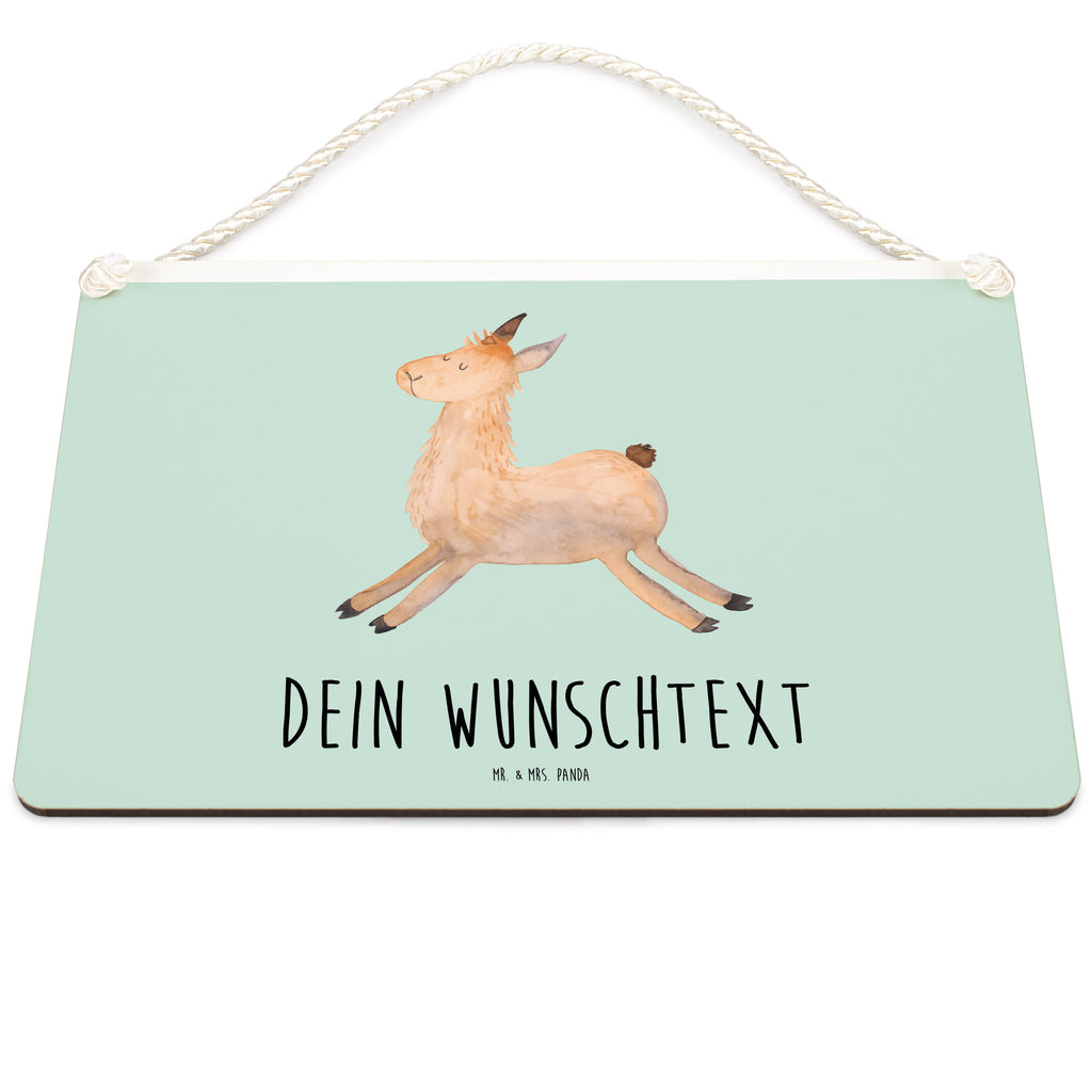 Personalisiertes Deko Schild Lama springend Dekoschild, Deko Schild, Schild, Tür Schild, Türschild, Holzschild, Wandschild, Wanddeko, Lama, Alpaka, Lamas, Lieblingstag, Happy day, fröhlich, Glück, Freundin, Liebeskummer, Neustart, guten Morgen, Start, Prüfung, Abitur