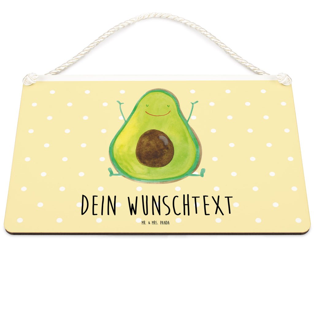 Personalisiertes Deko Schild Avocado Happy Dekoschild, Deko Schild, Schild, Tür Schild, Türschild, Holzschild, Wandschild, Wanddeko, Avocado, Veggie, Vegan, Gesund, Chaos