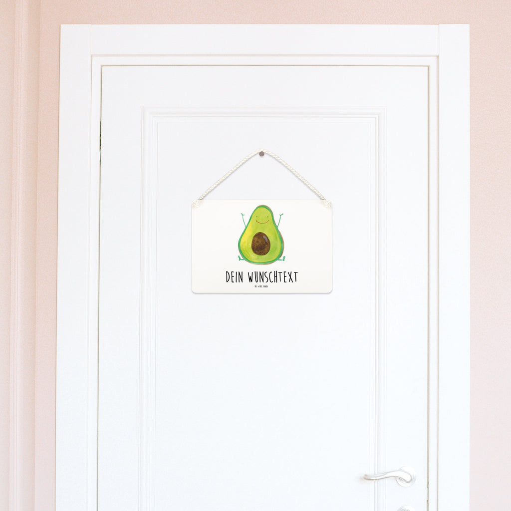 Personalisiertes Deko Schild Avocado Happy Dekoschild, Deko Schild, Schild, Tür Schild, Türschild, Holzschild, Wandschild, Wanddeko, Avocado, Veggie, Vegan, Gesund, Chaos