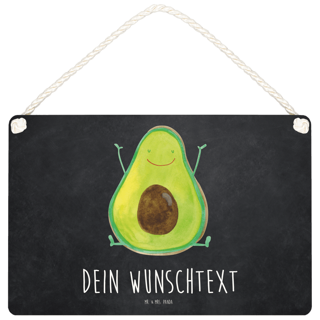 Personalisiertes Deko Schild Avocado Happy Dekoschild, Deko Schild, Schild, Tür Schild, Türschild, Holzschild, Wandschild, Wanddeko, Avocado, Veggie, Vegan, Gesund, Chaos