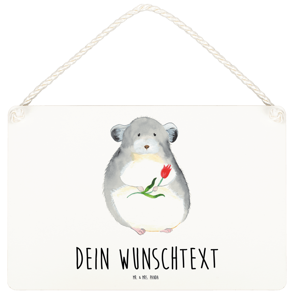 Personalisiertes Deko Schild Chinchilla mit Blume Dekoschild, Deko Schild, Schild, Tür Schild, Türschild, Holzschild, Wandschild, Wanddeko, süße Tiermotive, gute Laune, lustige Sprüche, Tiere, Chinchilla, Chinchillas, Liebeskummer, Kummer, Depressionen, traurig sein, Chaos, Glücklichsein, Büro, Büroalltag