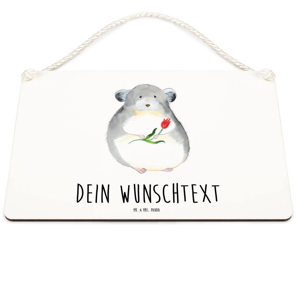 Personalisiertes Deko Schild Chinchilla mit Blume Dekoschild, Deko Schild, Schild, Tür Schild, Türschild, Holzschild, Wandschild, Wanddeko, süße Tiermotive, gute Laune, lustige Sprüche, Tiere, Chinchilla, Chinchillas, Liebeskummer, Kummer, Depressionen, traurig sein, Chaos, Glücklichsein, Büro, Büroalltag