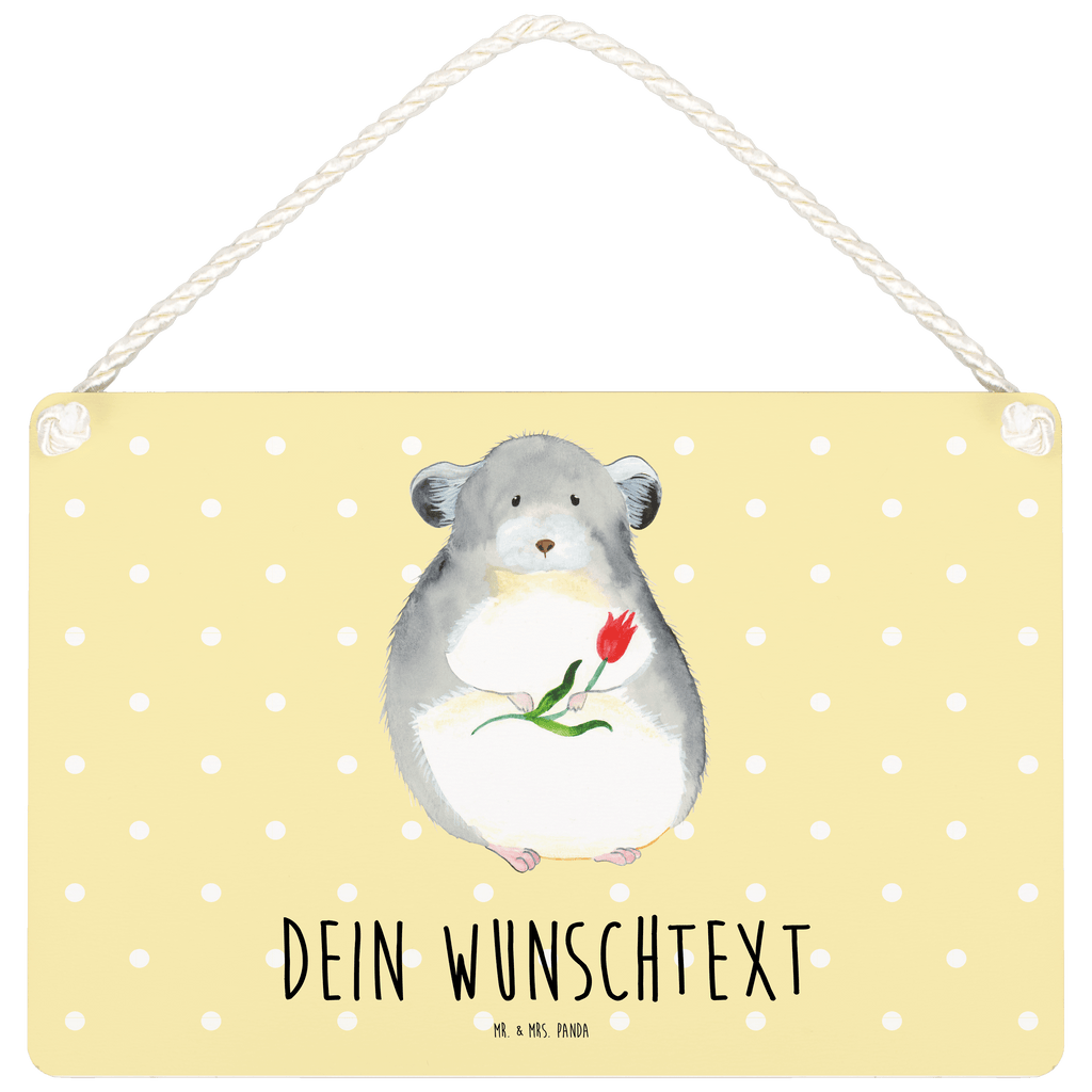 Personalisiertes Deko Schild Chinchilla mit Blume Dekoschild, Deko Schild, Schild, Tür Schild, Türschild, Holzschild, Wandschild, Wanddeko, süße Tiermotive, gute Laune, lustige Sprüche, Tiere, Chinchilla, Chinchillas, Liebeskummer, Kummer, Depressionen, traurig sein, Chaos, Glücklichsein, Büro, Büroalltag