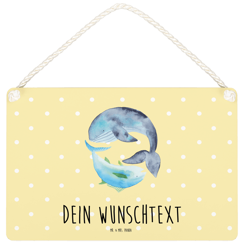 Personalisiertes Deko Schild Walfisch & Thunfisch Dekoschild, Deko Schild, Schild, Tür Schild, Türschild, Holzschild, Wandschild, Wanddeko, süße Tiermotive, gute Laune, lustige Sprüche, Tiere, Wal, Wahl, Tunfisch, Wortwitz lustig, Spruch lustig, Flachwitz, Witz, Spruch des Tages, Flachwitz Geschenk