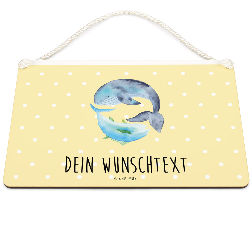 Personalisiertes Deko Schild Walfisch & Thunfisch Dekoschild, Deko Schild, Schild, Tür Schild, Türschild, Holzschild, Wandschild, Wanddeko, süße Tiermotive, gute Laune, lustige Sprüche, Tiere, Wal, Wahl, Tunfisch, Wortwitz lustig, Spruch lustig, Flachwitz, Witz, Spruch des Tages, Flachwitz Geschenk