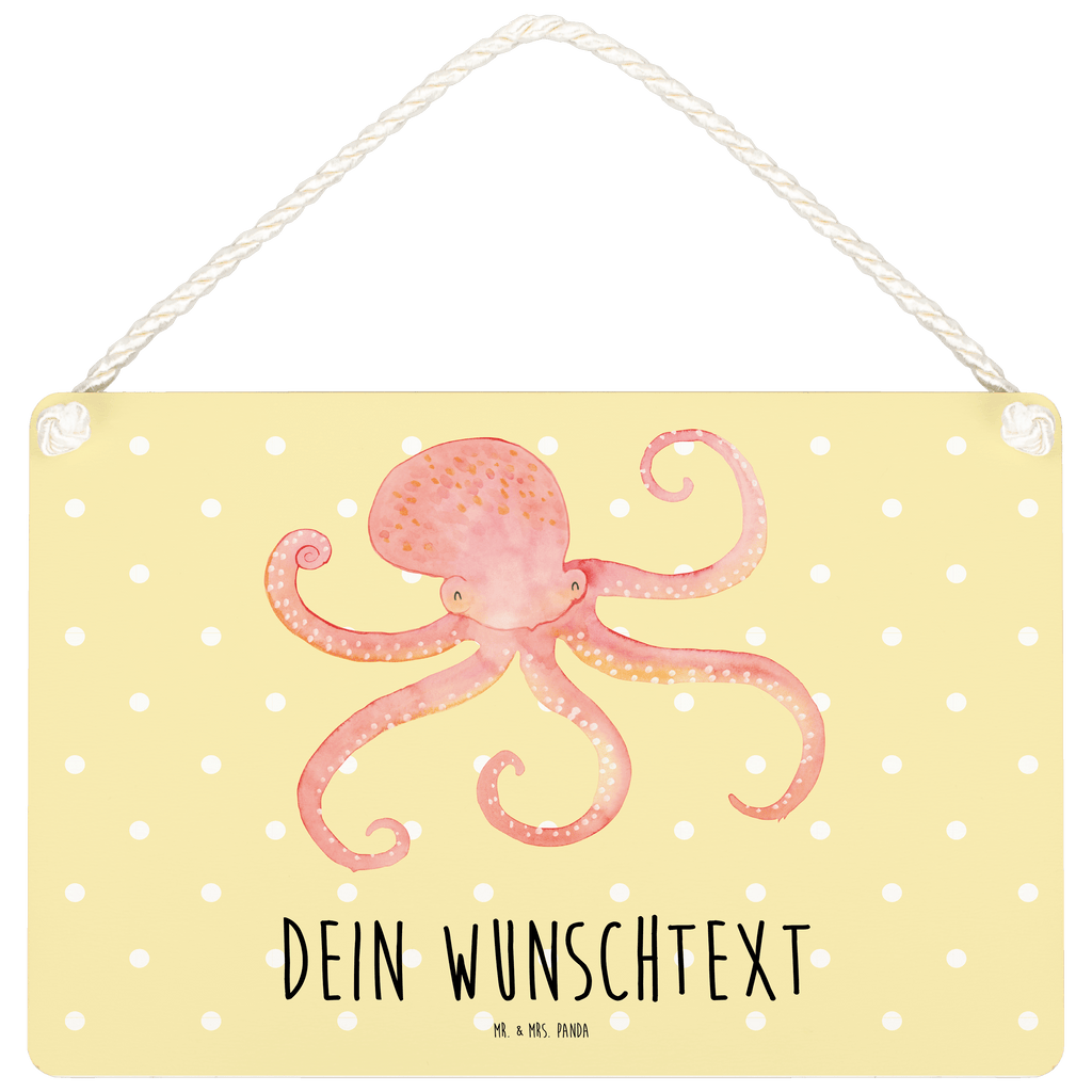 Personalisiertes Deko Schild Tintenfisch Dekoschild, Deko Schild, Schild, Tür Schild, Türschild, Holzschild, Wandschild, Wanddeko, süße Tiermotive, gute Laune, lustige Sprüche, Tiere, Meer, Meerestier, Krake, Tintenfisch, Arme, Wasser, Ozean