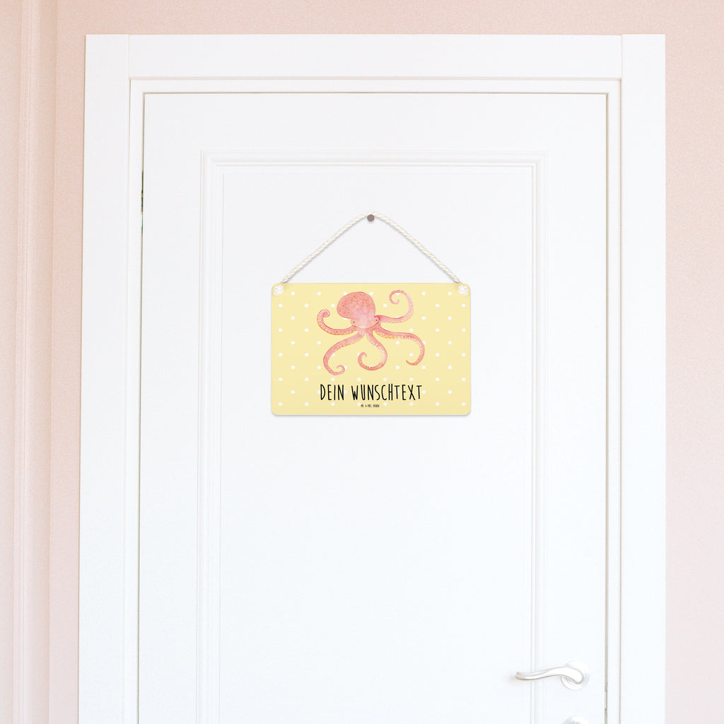 Personalisiertes Deko Schild Tintenfisch Dekoschild, Deko Schild, Schild, Tür Schild, Türschild, Holzschild, Wandschild, Wanddeko, süße Tiermotive, gute Laune, lustige Sprüche, Tiere, Meer, Meerestier, Krake, Tintenfisch, Arme, Wasser, Ozean