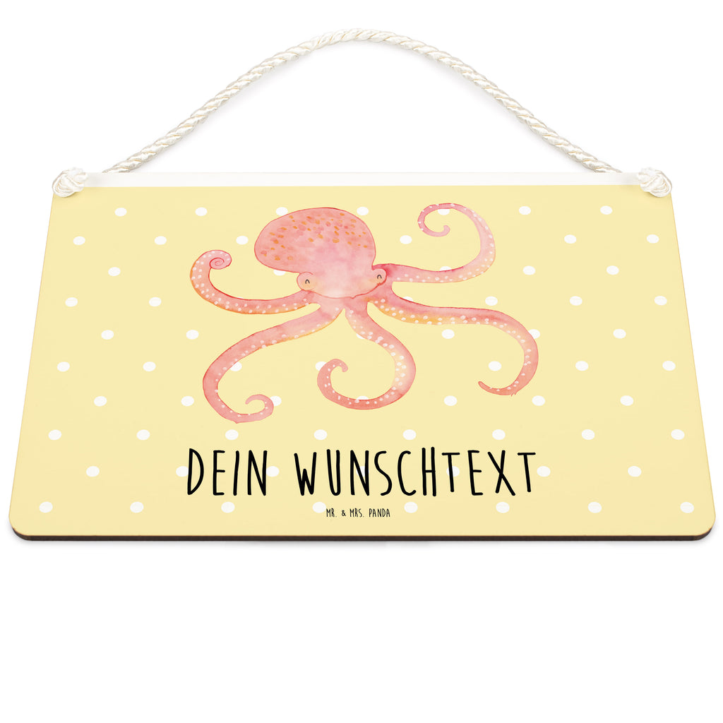 Personalisiertes Deko Schild Tintenfisch Dekoschild, Deko Schild, Schild, Tür Schild, Türschild, Holzschild, Wandschild, Wanddeko, süße Tiermotive, gute Laune, lustige Sprüche, Tiere, Meer, Meerestier, Krake, Tintenfisch, Arme, Wasser, Ozean