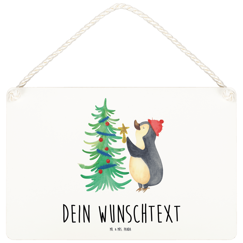 Personalisiertes Deko Schild Pinguin Weihnachtsbaum Dekoschild, Deko Schild, Schild, Tür Schild, Türschild, Holzschild, Wandschild, Wanddeko, Winter, Weihnachten, Weihnachtsdeko, Nikolaus, Advent, Heiligabend, Wintermotiv, Pinguin