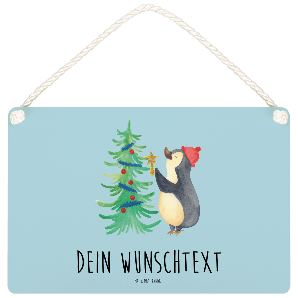 Personalisiertes Deko Schild Pinguin Weihnachtsbaum Dekoschild, Deko Schild, Schild, Tür Schild, Türschild, Holzschild, Wandschild, Wanddeko, Winter, Weihnachten, Weihnachtsdeko, Nikolaus, Advent, Heiligabend, Wintermotiv, Pinguin
