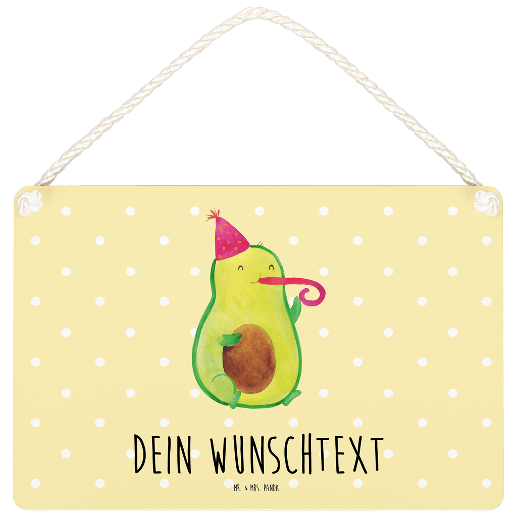 Personalisiertes Deko Schild Avocado Party Time Dekoschild, Deko Schild, Schild, Tür Schild, Türschild, Holzschild, Wandschild, Wanddeko, Avocado, Veggie, Vegan, Gesund