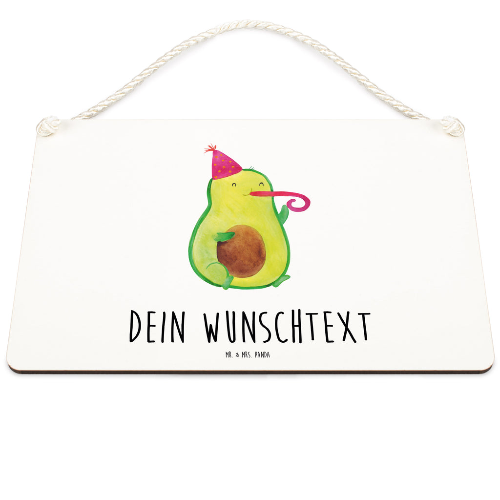 Personalisiertes Deko Schild Avocado Party Time Dekoschild, Deko Schild, Schild, Tür Schild, Türschild, Holzschild, Wandschild, Wanddeko, Avocado, Veggie, Vegan, Gesund